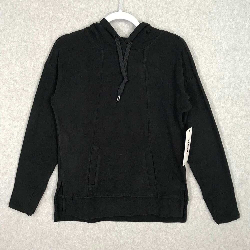 RBX Hoodie Sweatshirt XS Black Super‎ Soft Cozy Hiking Lounge Active Thumb Holes